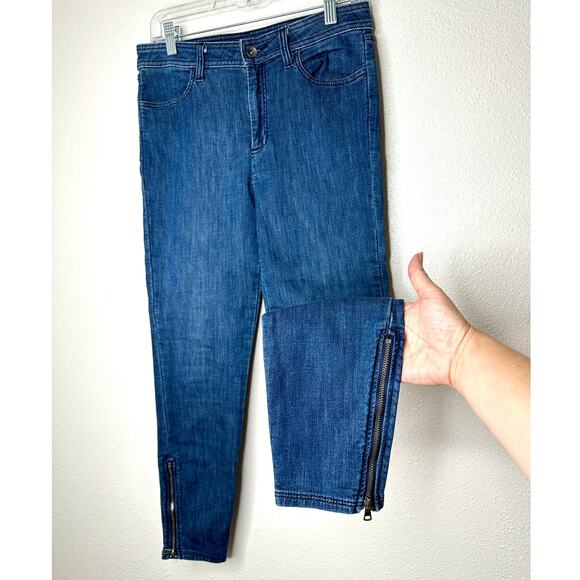 Splendid Medium Wash High Waist Ankle Zip Stretch Skinny Jeans 29 - Picture 4 of 13